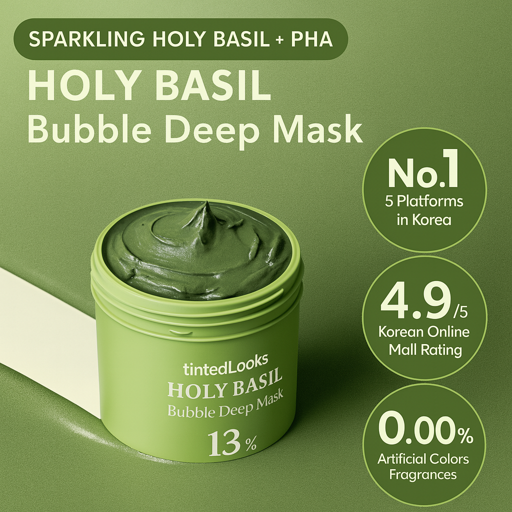 Tintedlooks™ Bubble Holy Basil Deep Mask