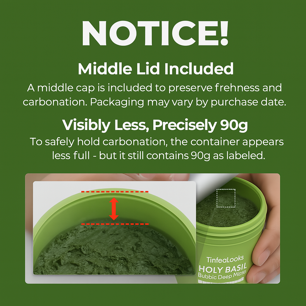 Tintedlooks™ Bubble Holy Basil Deep Mask