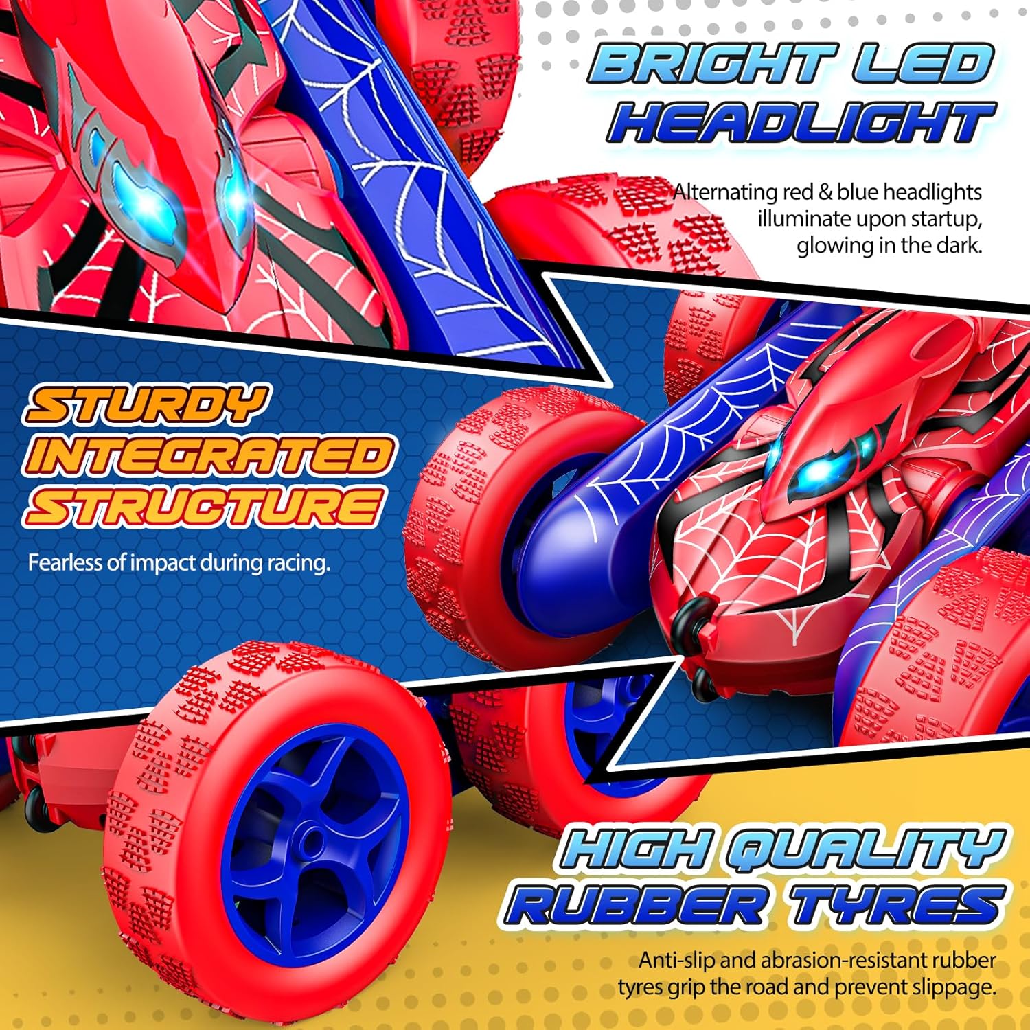 Tintedlooks™ Dreamland RC Stunt Car LED Lights - Xmas Gift Toys