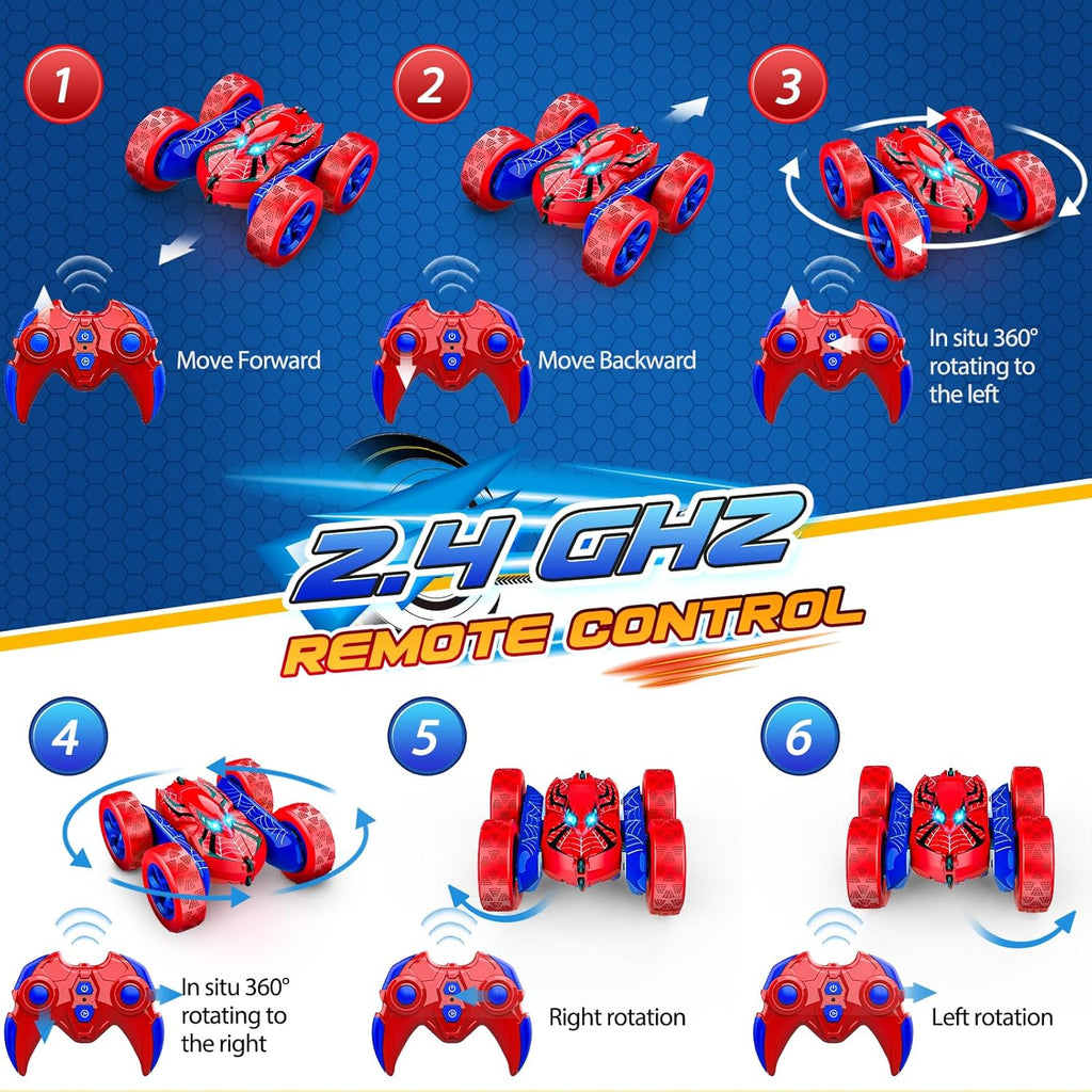 Tintedlooks™ Dreamland RC Stunt Car LED Lights - Xmas Gift Toys