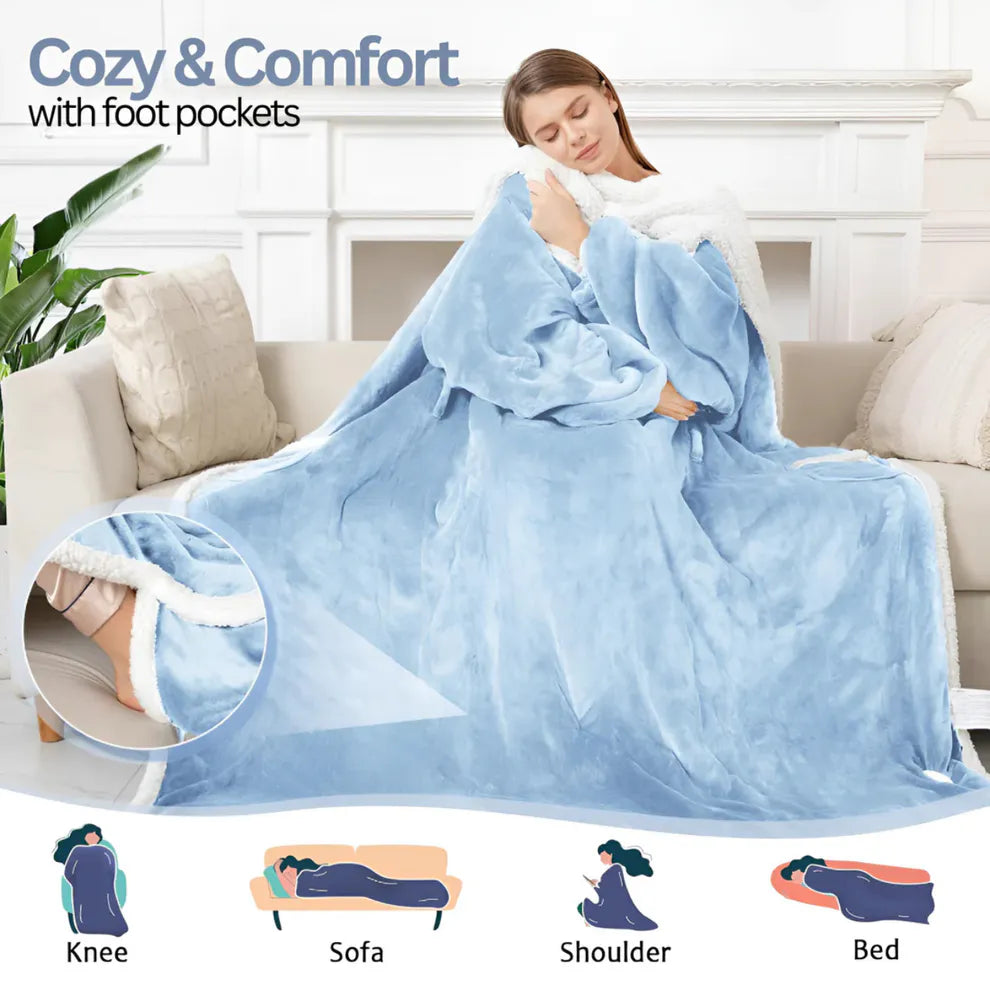 TintedLooks™  One Size Wearable Heated Blanket
