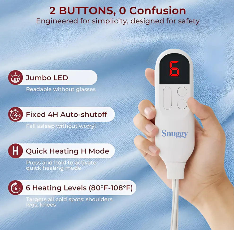 TintedLooks™  One Size Wearable Heated Blanket