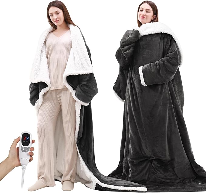 TintedLooks™  One Size Wearable Heated Blanket