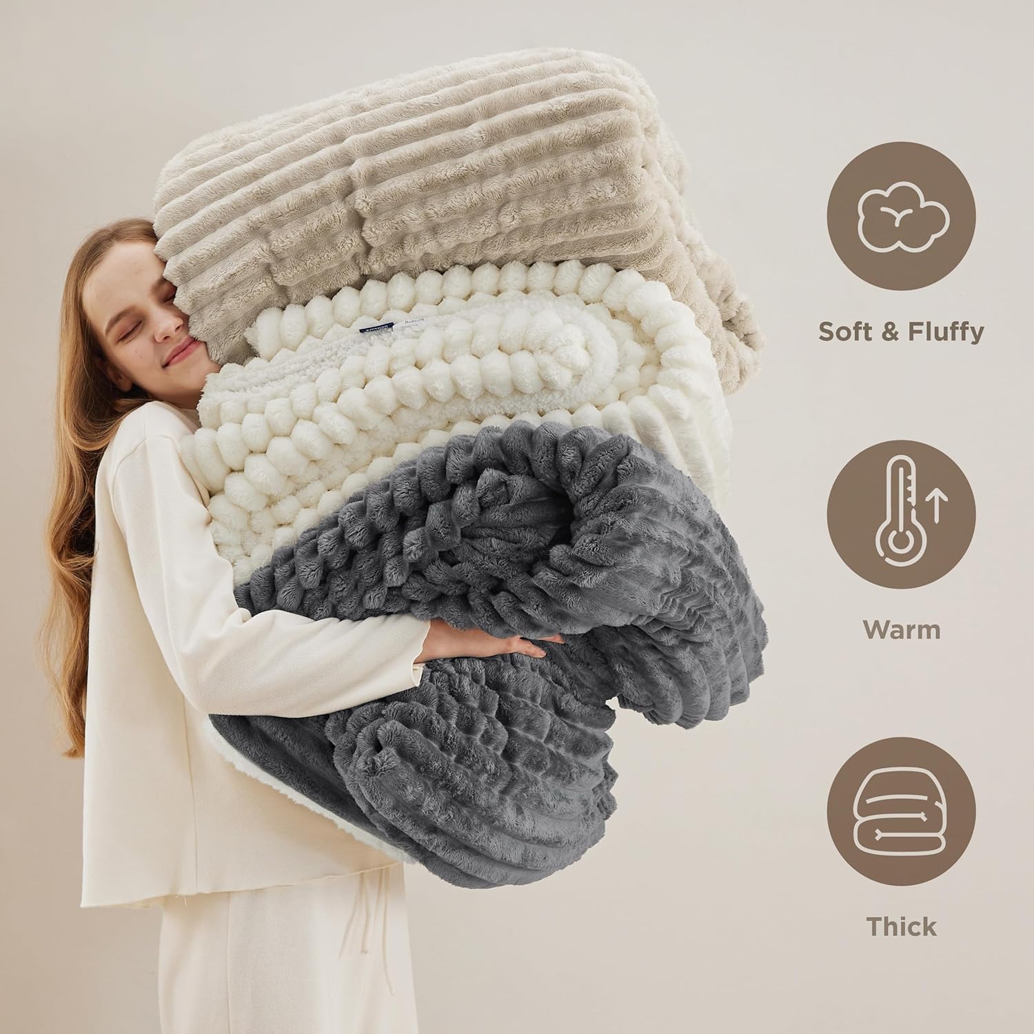 Tintedlooks™ Cozy Rabbit Fur Blanket