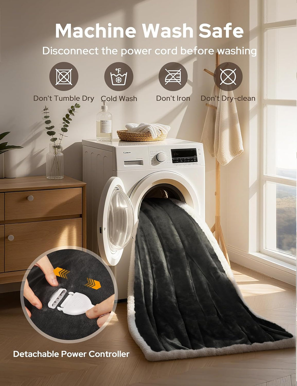 TintedLooks™  One Size Wearable Heated Blanket