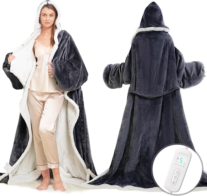 TintedLooks™  One Size Wearable Heated Blanket