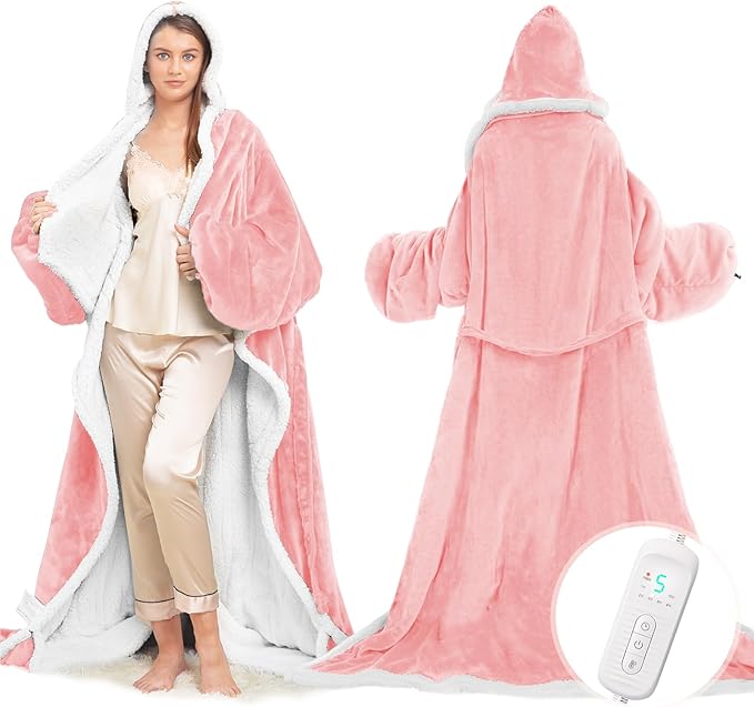 TintedLooks™  One Size Wearable Heated Blanket